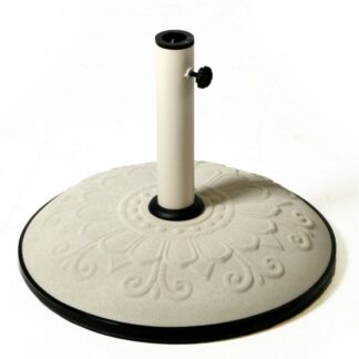 Ombrellone solo base bianco con decoro cm 50, kg25 misura tubo cm5,8x0,12h28