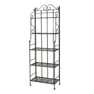 Scaffale metallo jessica nero 5p largo cm60x28h180