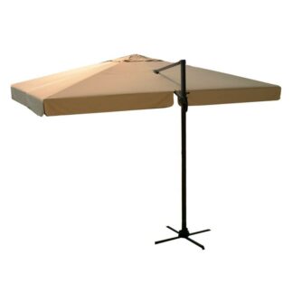 Ombrellone alluminio michigan palo laterale 3x4h2,8m sabbia