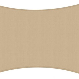 Vela ombreggiante tessuto rettangolare sabbia cm200x200x300