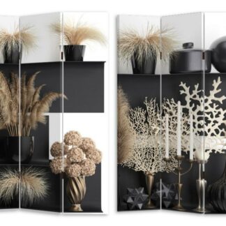 Paravento stampa 3 ante vasi cm120,6x2,5h180