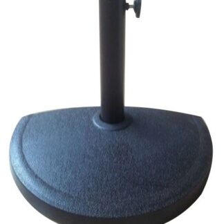 Ombrellone solo base mezzaluna poliresina nero cm ø50h32