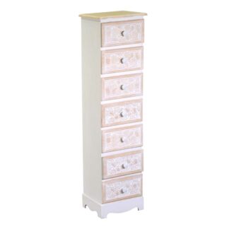Mobiletto legno andorra 7 cassetti cm29x23h109