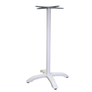 Base tavolo bar alluminio Alan bianco quadrocm52x52h108