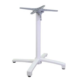 Base tavolo alluminio Lucas bianco ribaltabile cm52x52h72