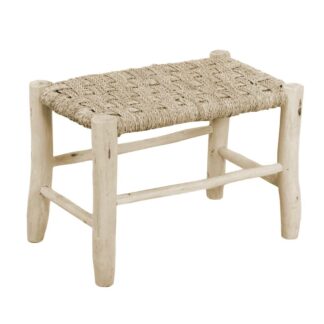 Panchina legno impagliata cm60x40h41