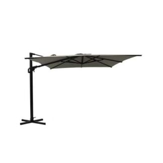 Ombrellone Noah alluminio palo lateraleantracite m3x3h2,42 c/cover