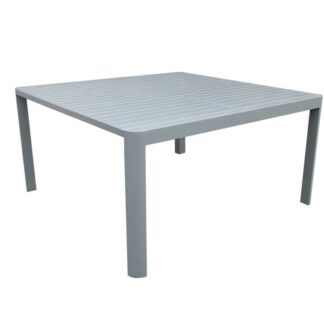 Tavolo alluminio Cleveland rettangolarequadrato bianco opaco cm97/149x149h75
