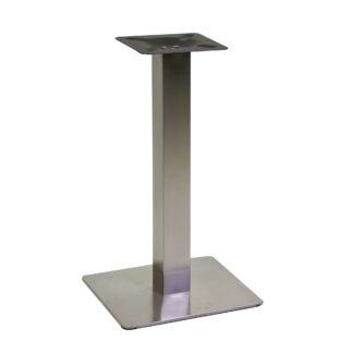 Base tavolo acciaio colore inox quadro cm40x40h72
