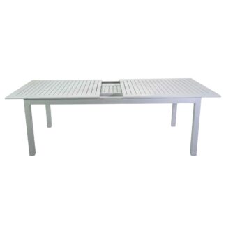 Tavolo alluminio Monterey allungabile bianco cm220/280x100h75