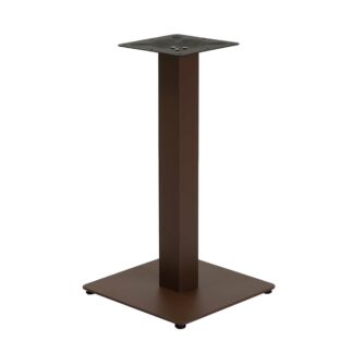 Base tavolo acciaio Jamie marrone corten quadro cm40x40h72