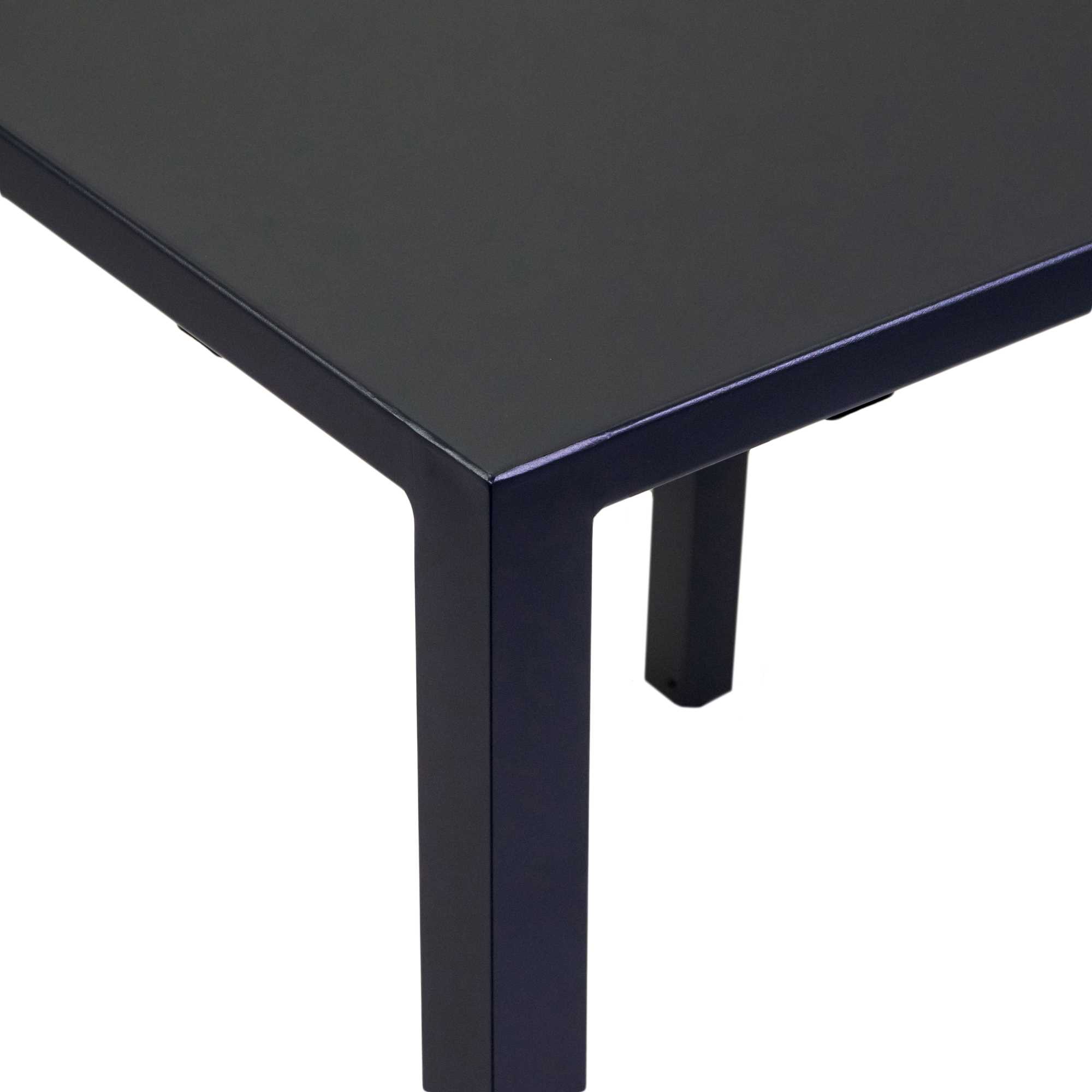 Tavolo alluminio regolabile Alma antracite quadro cm80x80h75 - immagine 5