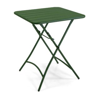 Tavolo metallo rovigo pieghevole verde cm60x60h72