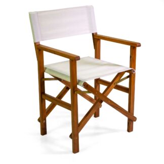 Poltrona legno e tessuto regista Miramar naturale cm51x55,5h82