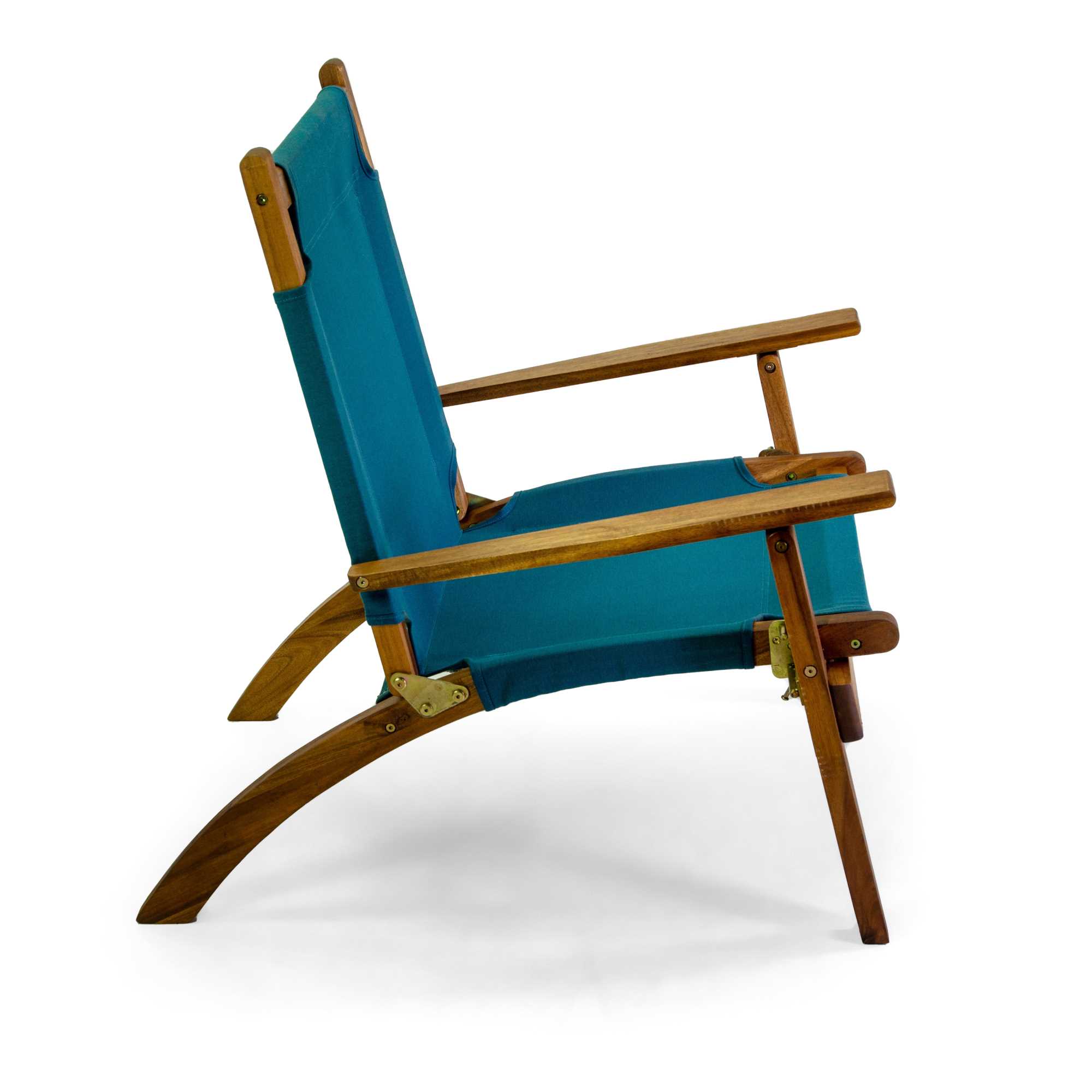 Salotto legno Diane 2 posti c/tessuto blu - immagine 3