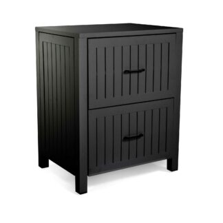 Mobiletto alluminio 2 cassetti antracite cm70x54,5h90