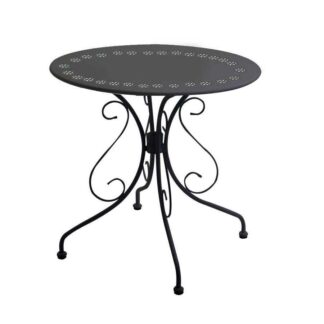 Tavolo metallo new old antracite tondo cm ø70h72