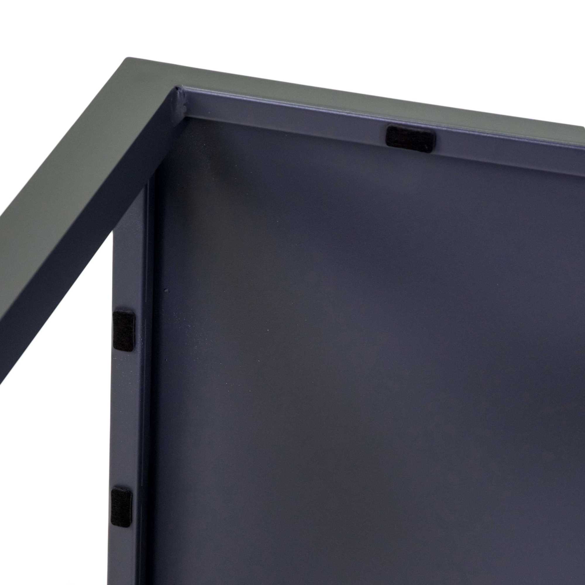 Tavolo alluminio regolabile Alma antracite quadro cm60x60h75 - immagine 5