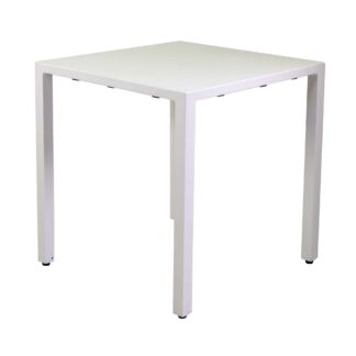 Tavolo alluminio regolabile Alma biancoquadro cm60x60h75