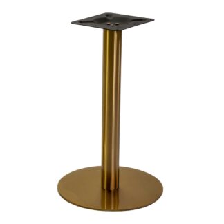 Base tavolo acciaio Gordon oro opaco tondo cmø45h72