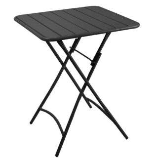 Tavolo metallo rovigo pieghevole antracite cm60x60h72