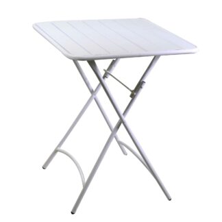 Tavolo metallo rovigo pieghevole biancocm60x60h72