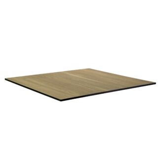 Top tavolo hpl effetto legno naturale quadro cm59x59x1