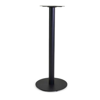 Base tavolo bar acciaio Gordon nero tondo cm45x45h108