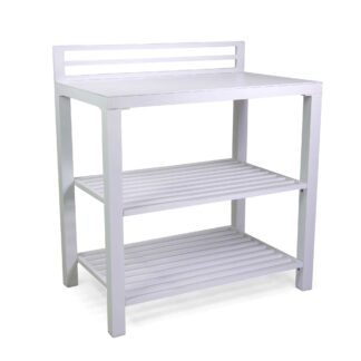 Mobiletto alluminio bianco cm90x56h100