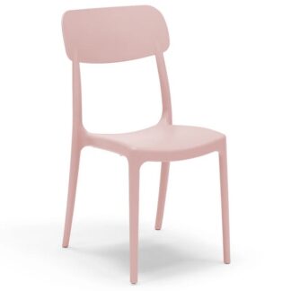 Agape Sedia polipropilene Calipso impilabile Rosa Pastello