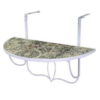 Mensola mosaico metallo Frigole cm74x38/61h57