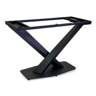 Base tavolo acciaio incocio nero cm45x80h72