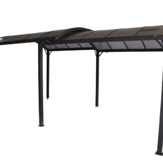 Gazebo pergola metallo Carpot Mississippi antracite m3/6x3h2,4