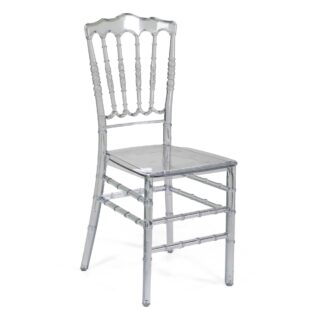 Sedia policarbonato Napoleon trasparente monoblocco cm40x40h43/92