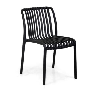 Sedia polipropilene Wren nero cm40x58h47/80