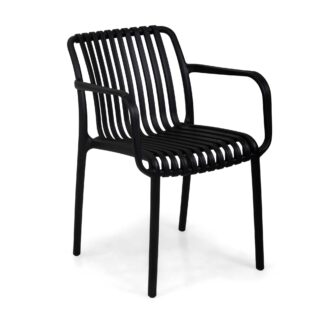 Poltrona polipropilene Wren nero cm55x57h46/79