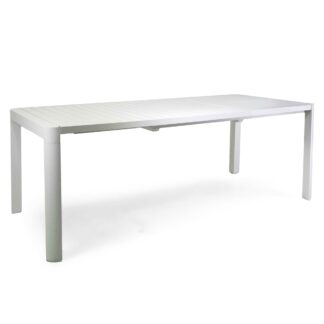Tavolo alluminio Sullivan allungabile bianco cm150/210x90h75