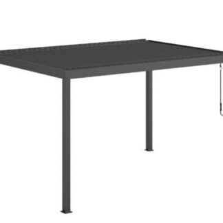Gazebo pergola alluminio Wyoming manuale antracite m3x4h2,5
