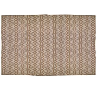 Tappeto da esterno polipropilene rombi naturale bianco rettangolare cm200x300