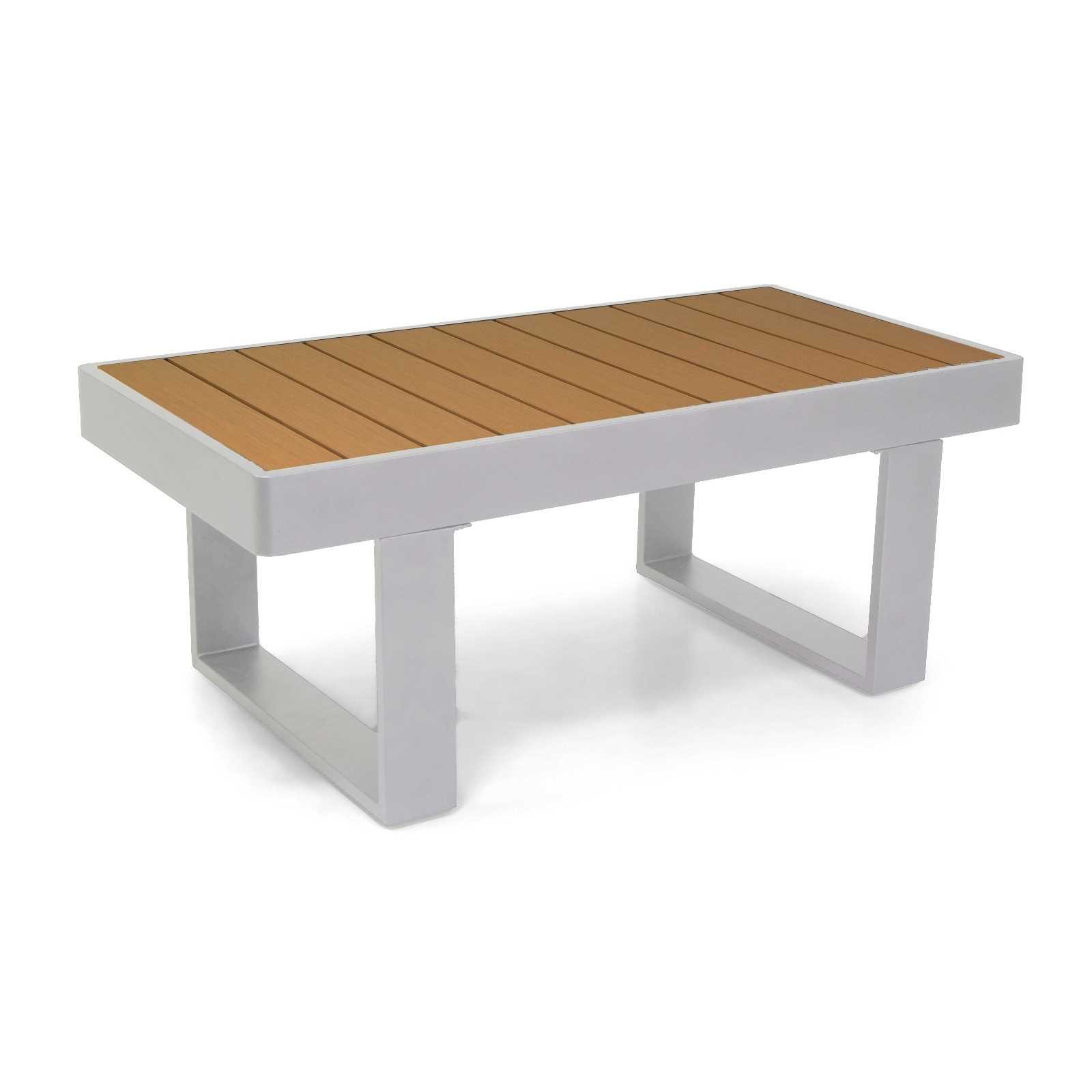 Salotto alluminio Blaine bianco 3 posti - immagine 2