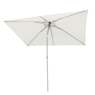 Ombrellone alluminio Arkansas bianco palo centrale 2x3h2,65m