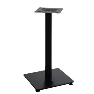 Base tavolo acciaio nero quadro cm40x40h72