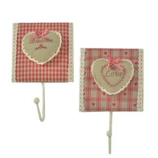 Appendino legno rouge 1 posto 2 assortiti cm20,5x12x4,5