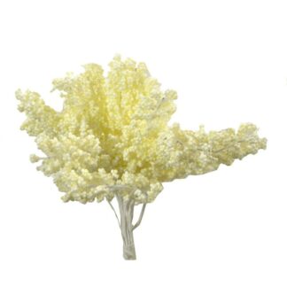 Pick mazzo fiore lungo bianco conf. 12 pz. cm h7