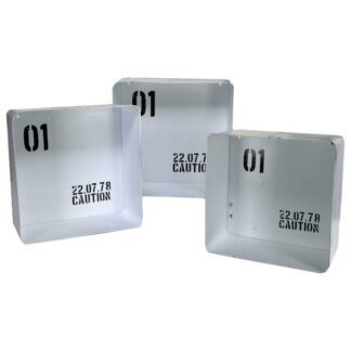 Mensola metallo bristol bianco 1-3 quadrata cm40,5x15h40,5