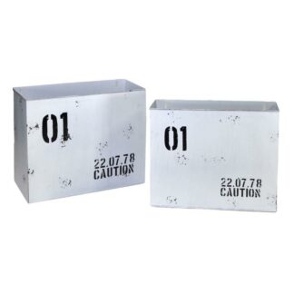 Portariviste metallo bristol bianco 1-2cm34,5x15,5h28