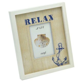 Portafoto mare da tavolo beige rettangolare cm19,5x2h23,5