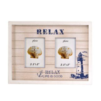 Portafoto mare muro beige multiplo 2p cm32x2h23,5