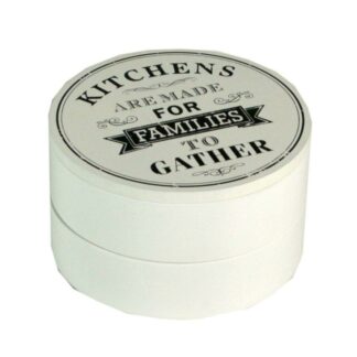 Scatola legno kitchens 2 piani 8 scomparti cmø17h10