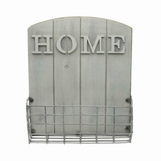 Portalettere legno bianco cm25,5x9h30,5